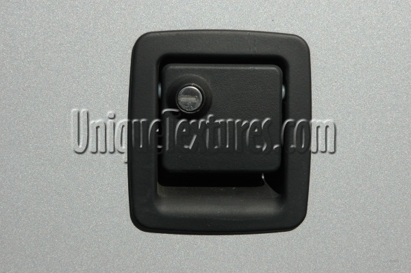 gray black plastic metal vehicle rectangular handle