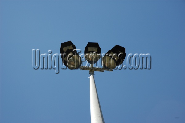 blue gray sky industrial sports/rec pattern fixture