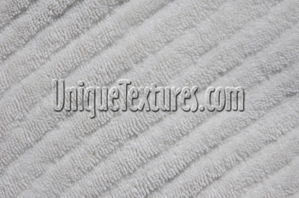 angled furry industrial fabric white