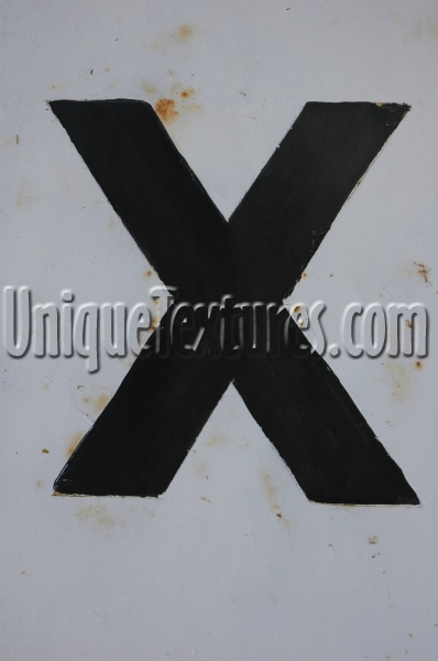 metal paint sign rusty industrial white black angled    textual