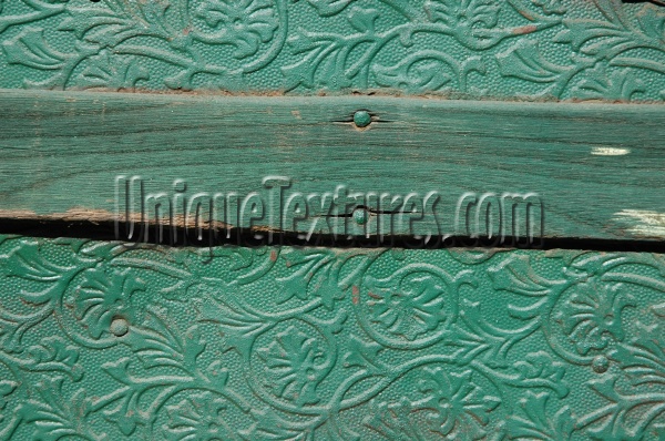 slats horizontal pattern art/design leather wood green