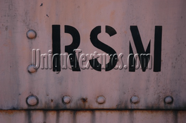 metal    sign textual art/design industrial paint tan/beige black