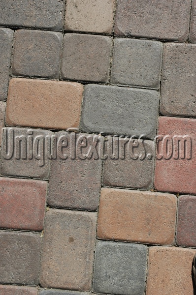 floor rectangular architectural brick multicolored