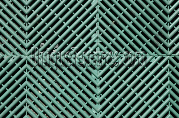 green plastic architectural grooved angled floor