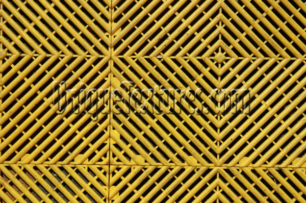 yellow plastic architectural grooved angled floor