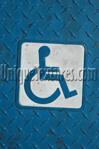 blue white plastic industrial dirty square symbol