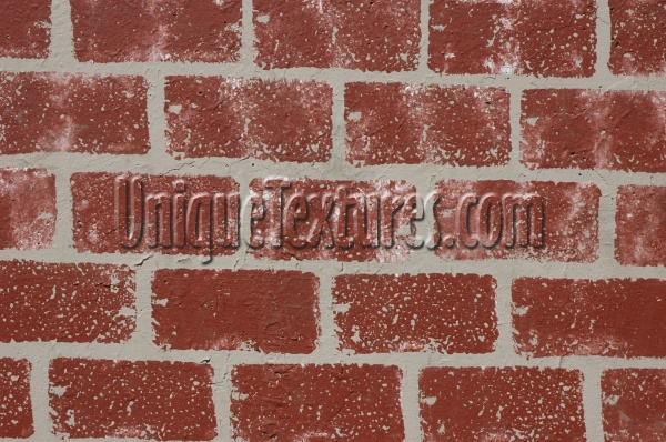 wall rectangular fake architectural brick red