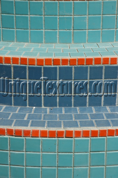 multicolored vibrant tile/ceramic architectural art/design dirty