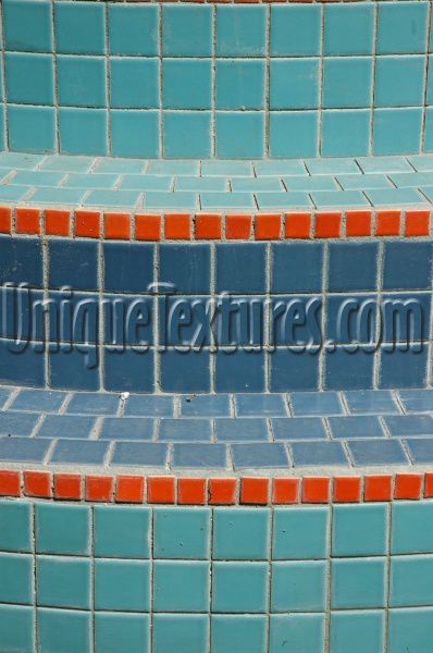 multicolored vibrant tile/ceramic architectural art/design dirty