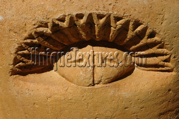 red tile/ceramic flowers agricultural art/design shadow fixture