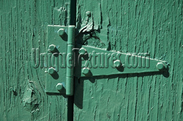 green paint metal wood architectural fence fixture