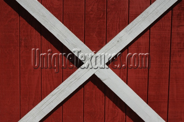 door boards fence angled shadow agricultural architectural wood white red