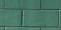 fence rectangular architectural brick paint green