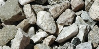 gravel floor rough natural stone gray