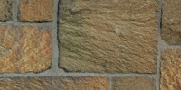 wall rectangular architectural stone dark brown  