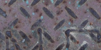 manhole diamonds pattern textual industrial metal dark brown   