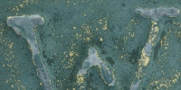 textual scratched industrial metal paint green  