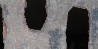 vent/drain spots rusty industrial metal gray  