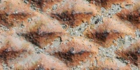 manhole diamonds pattern rusty industrial metal tan/beige  