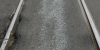 angled stained industrial asphalt black street  