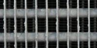 vent/drain rectangular industrial metal gray