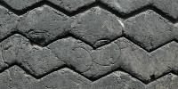 wheel pattern grooved vehicle rubber black