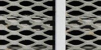 vent/drain pattern industrial metal gray