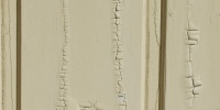 boards fence vertical grooved cracked/chipped architectural wood paint white     