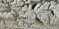 cracked/chipped weathered marine fiberglass paint white  