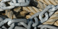 galvanized weathered marine rope metal multicolored    