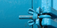 fastener shadow mech/elec metal paint blue   