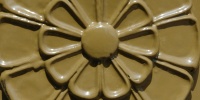 fixture pattern retro shiny   art/design architectural flowers metal paint dark brown