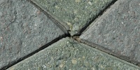 green gray concrete architectural grooved angled floor