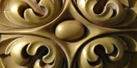 furniture curves shadow shiny art/design architectural    wood paint dark brown