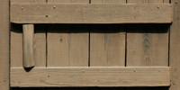 door rectangular shadow   weathered architectural wood dark brown