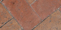 floor rectangular pattern    architectural brick red