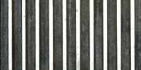 metallic metal industrial shiny grooved vertical vent/drain