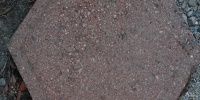 floor hexagon    architectural brick gray