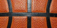 ball curves spots grooved sports/rec leather plastic orange/peach 