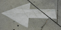 street symbol horizontal vehicle concrete paint white gray