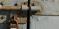 gray paint metal wood architectural industrial rusty handle fixture door