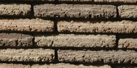 wall rectangular shadow architectural brick dark brown