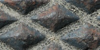 gray metal industrial rusty dirty diamonds manhole