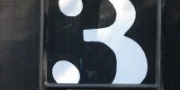 white black sign numerical industrial    metal paint