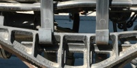 gray metal industrial vehicle